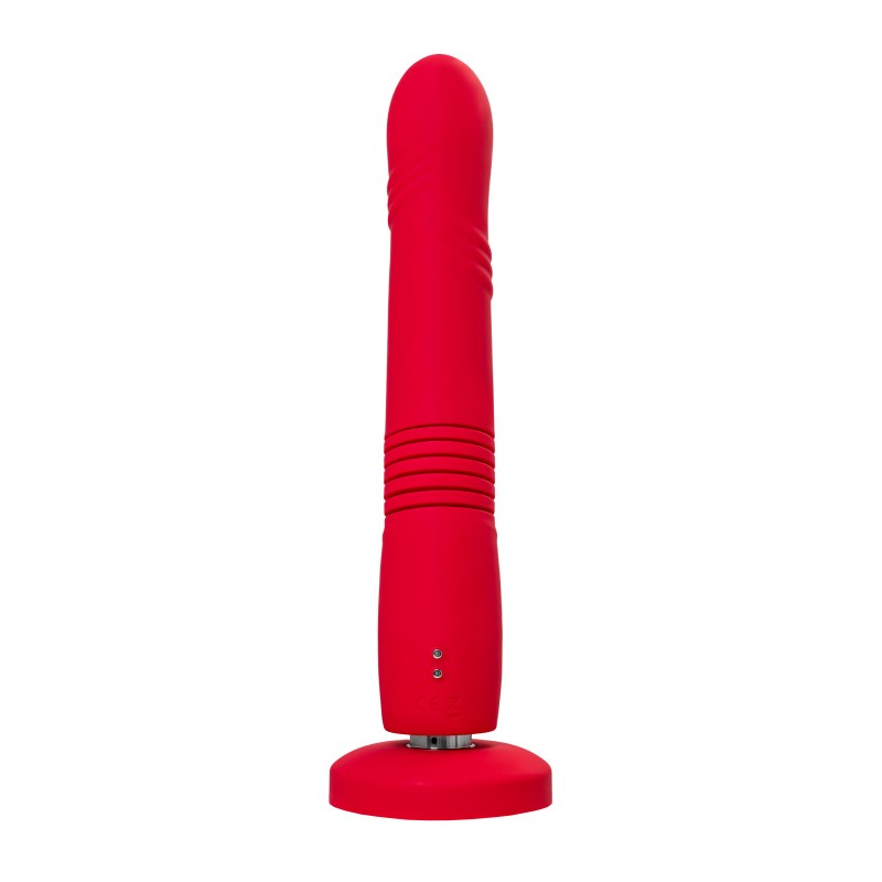 Пульсатор Gravity Lovense TPE, красный, силикон, 25,9 см