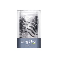 Нереалистичный мастурбатор TENGA Crysta Leaf, TPE, прозрачный, 15,5 см