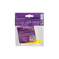 Минивибратор Eromantica Fluffy, силикон, желтый, 8,5 см