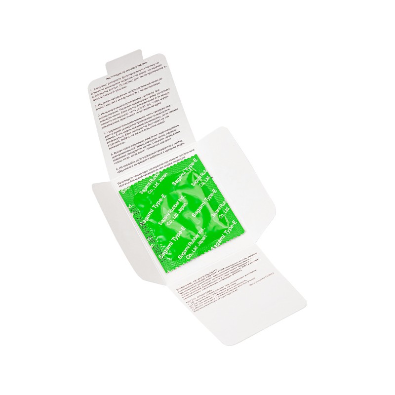 Презервативы Sagami, xtreme, type-e, латекс, 18,5 см, 5,2 см, 1 шт.
