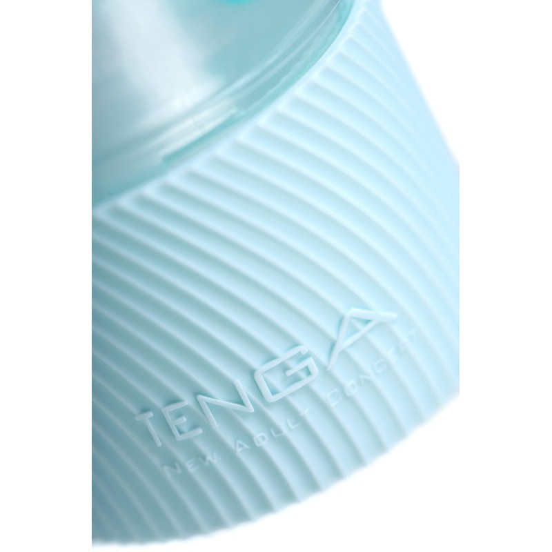 Нереалистичный мастурбатор TENGA SPINNER  PIXEL SPECIAL SOFT, TPE, голубой, 14 см
