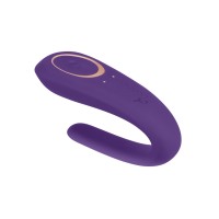 Многофункциональный стимулятор для пар Satisfyer Partner Double Classic, силикон, фиолетовый,18,5 см