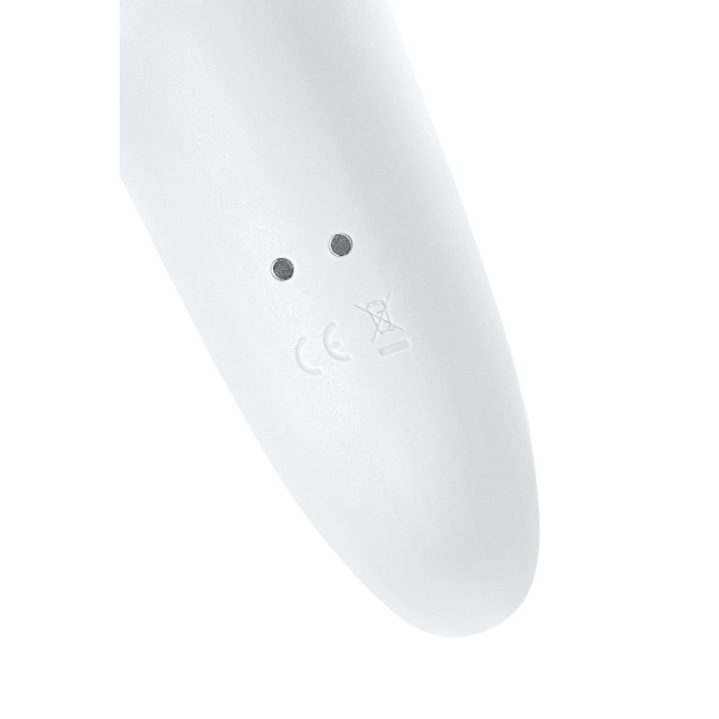 Нереалистичный вибратор Satisfyer Wand-er Woman, ABS пластик, белый, 34 см