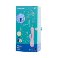 Нереалистичный вибратор Satisfyer Mono Flex Connect App, силикон, розовый, 20,4 см.