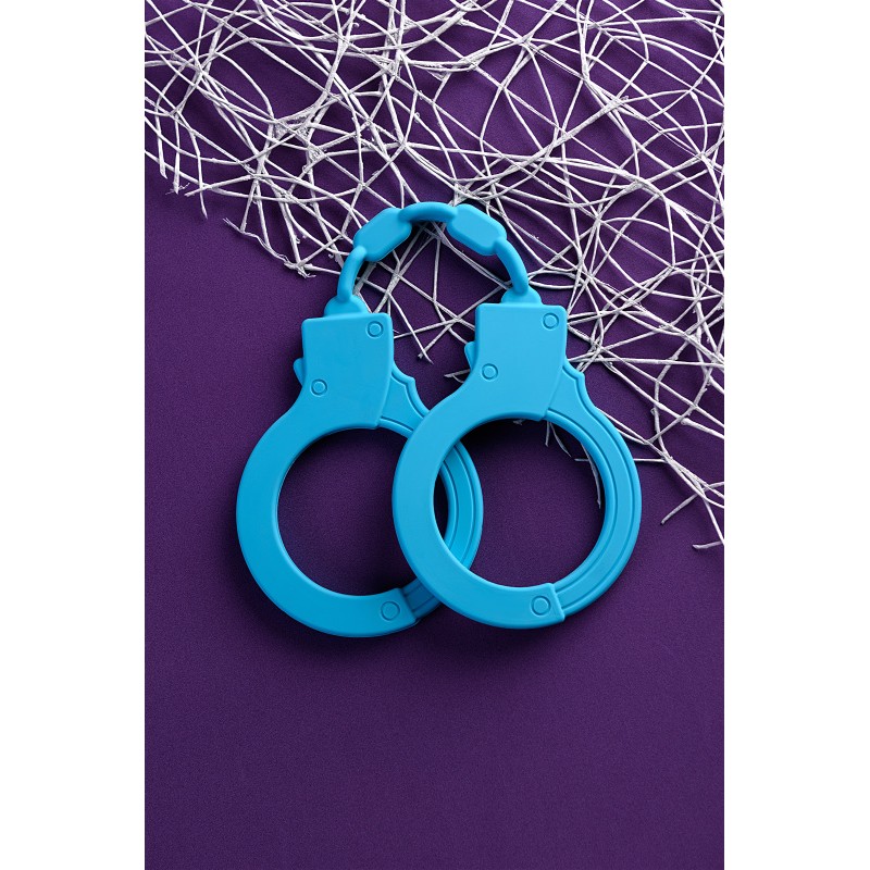 Силиконовые наручники A-Toys by TOYFA Celet, силикон, голубые, 33 см