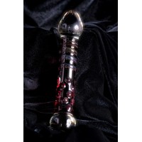 Двусторонний фаллоимитатор Sexus Glass, стекло, прозрачный, 21 см