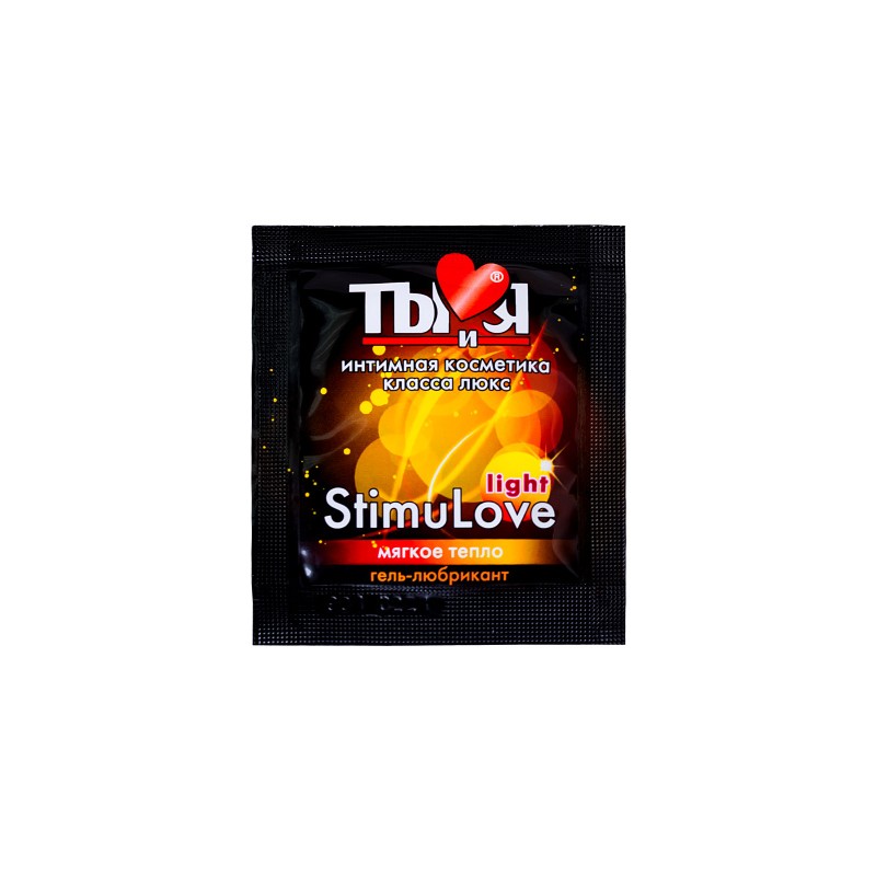 Гель-лубрикант Ты и Я "StimuLove light" возбуждающий, 4 г, 20 шт в упаковке