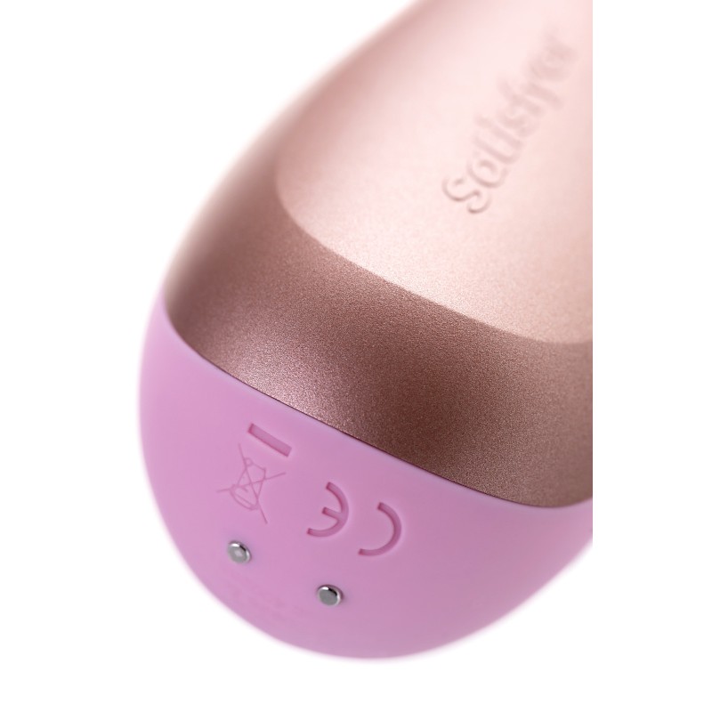 Нереалистичный вибратор Satisfyer Mono Flex Connect App, силикон, розовый, 20,4 см.