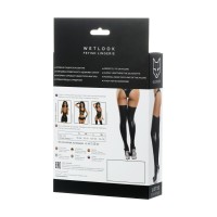 Чулки Glossy LOTIS из материала Wetlook, черный, S