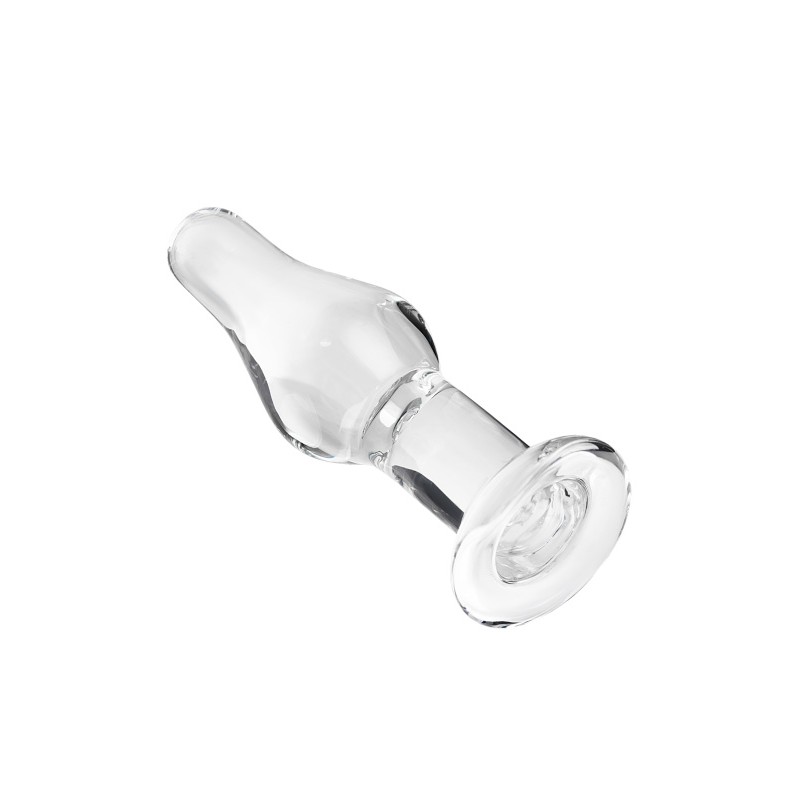 Анальная втулка Sexus Glass, стекло, прозрачная, 14,5 см, Ø 4 см