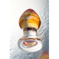 Анальная втулка Sexus Glass, стекло, прозрачная, 9 см, Ø 4 см