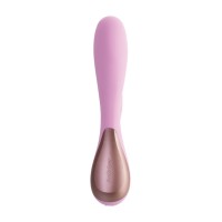 Нереалистичный вибратор Satisfyer Mono Flex Connect App, силикон, розовый, 20,4 см.