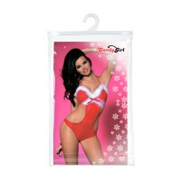 Новогоднее боди Candy Girl Jade, красно-белый, OS