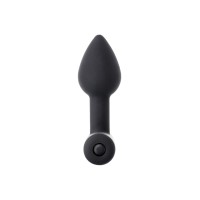 Анальная втулка Erotist SHAFT, силикон, черный, 6,9 см
