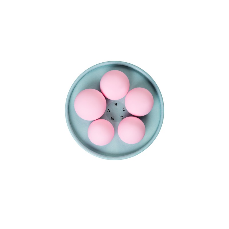 Набор вагинальных шариков Flovetta TULIPS, силикон, розовый, 5,3 см