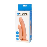 Реалистичный фаллоимитатор A-toys by TOYFA Twint, силикон, телесный, 19,5 см