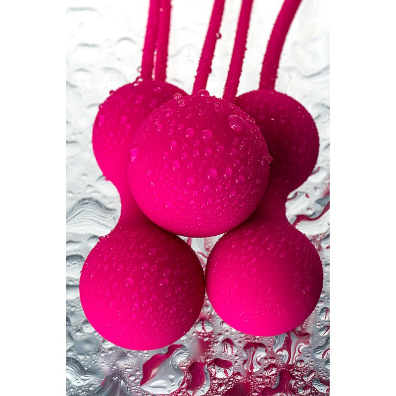 Вагинальные шарики A-Toys by TOYFA Redvil, силикон, розовые, 16,5 см