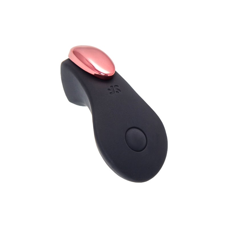Вибровкладыш в трусики Satisfyer Little Secret Connect App с пультом ДУ, силикон, чёрный, 8,57 см