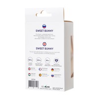 Анальная втулка с хвостом ToDo by Toyfa Sweet bunny, силикон, фиолетовый, 13 см, Ø 2,8 см, 42 г