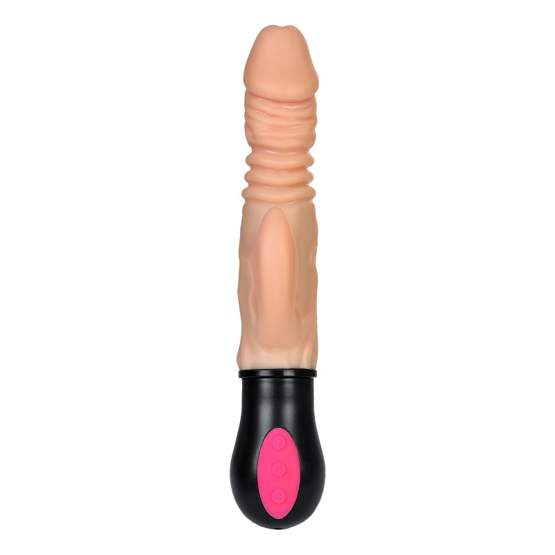 Реалистичный вибратор A-Toys by TOYFA Hot shot с функцией Up-Down, TPE, телесный, 24,2 см