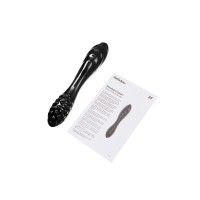 Двусторонний фаллоимитатор Satisfyer Dazzling Crystal 1, стекло, черный, 18,5 см