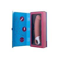 Нереалистичный вибратор Satisfyer Master, силикон, бежевый, 23,5 см.