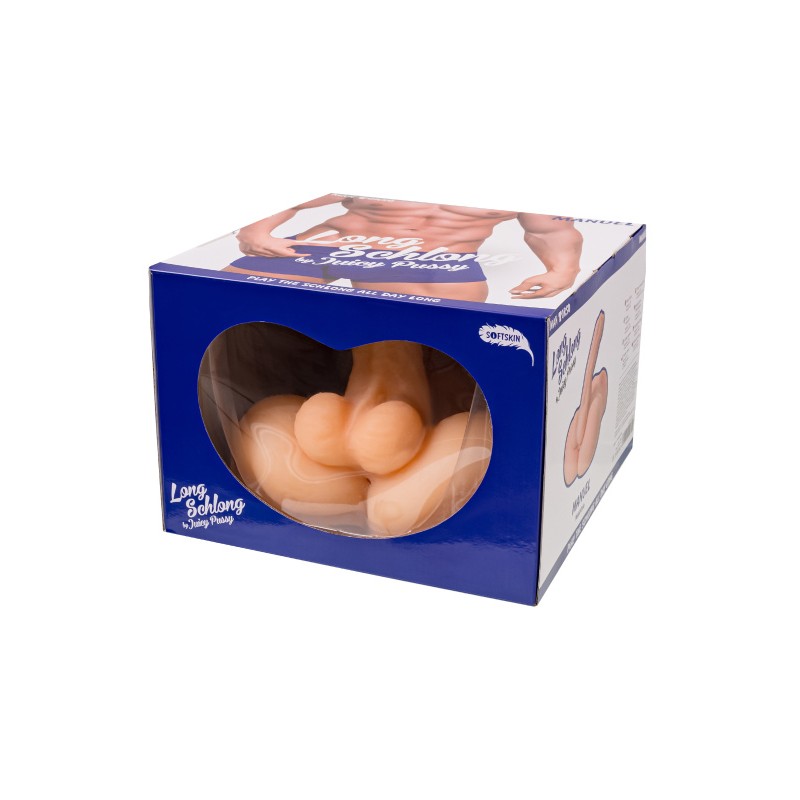 Мастурбатор с фаллосом Juicy Pussy by TOYFA Manuel, TPE, телесный, 25 см