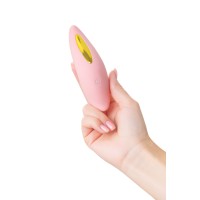 Вакуумный стимулятор Flovetta LILY, силикон, розовый, 13 см