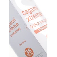 Презервативы Sagami, xtreme, 0.04, латекс, 19 см, 5,4 см, 36 шт.