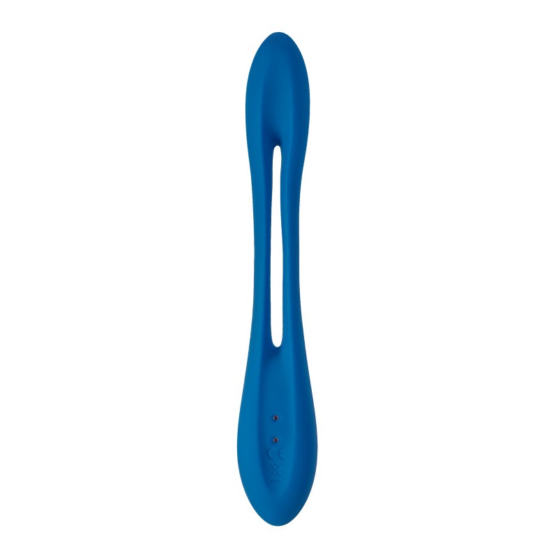 Гибкий вибратор с фиксацией формы Satisfyer Elastic Game, синий, 20 см