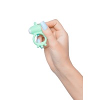 Виброкольцо на пенис A-Toys by TOYFA Fowd, силикон, зеленое, Ø 2,6 см