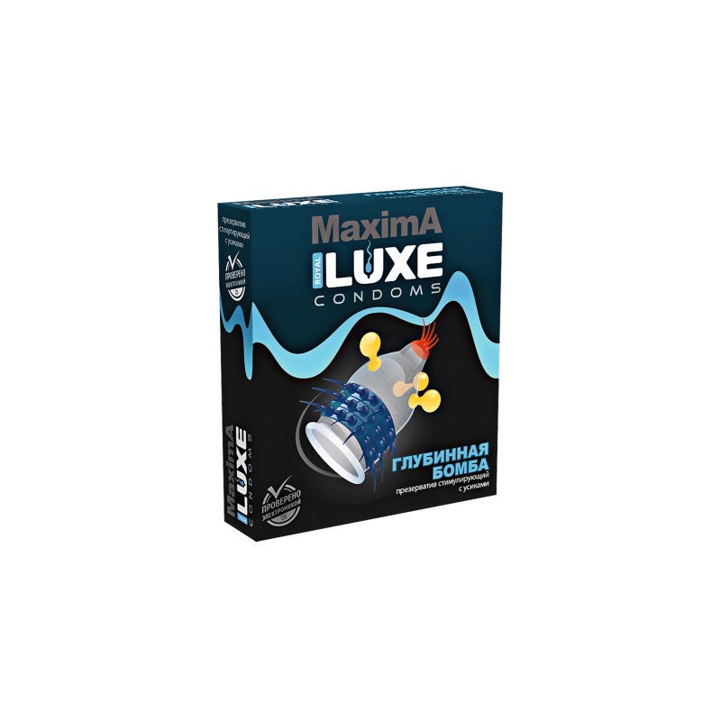 Презервативы Luxe, maxima, «Глубинная бомба», 18 см, 5,2 см, 1 шт.