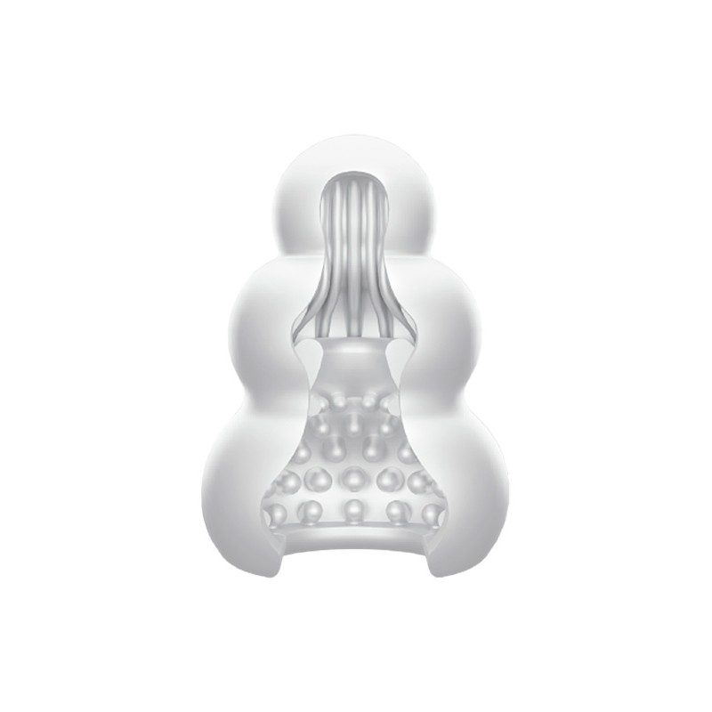 Мастурбатор нереалистичный MensMax Pucchi CLIONE, TPE, белый, 6,5 см
