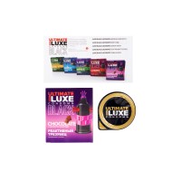 Презервативы Luxe, black ultimate, «Реактивный трезубец», шоколад, 18 см, 5,2 см, 1 шт.