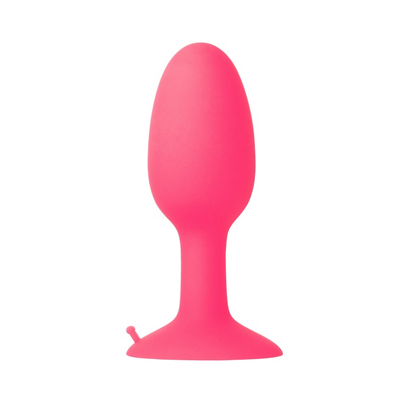 Анальная втулка POPO Pleasure by TOYFA, со стальным шариком внутри, силикон, розовая, 10,5 см