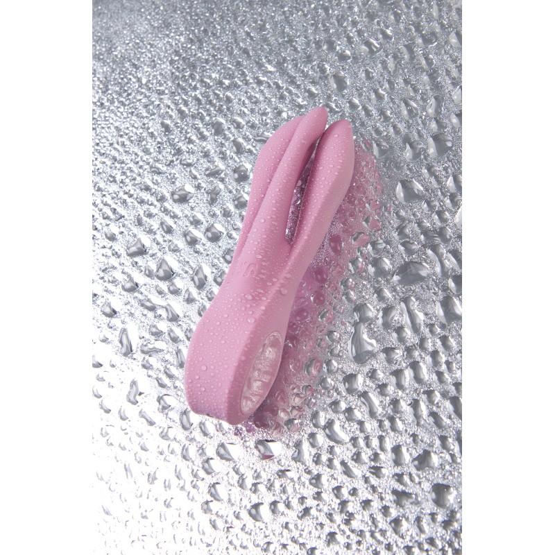 Вибростимулятор Satisfyer Threesome 1, силикон, розовый, 14 см