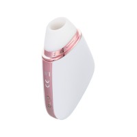 Вакуум-волновой стимулятор с вибрацией Satisfyer Love Triangle Connect App, силикон, белый, 8,8 см