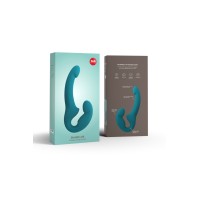 Анатомический безремневой страпон Fun Factory SHARE LITE, силикон, зеленый