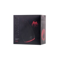 Перезаряжаемый мастурбатор Erotist Lava с подогревом, силикон, черный, 13 см.