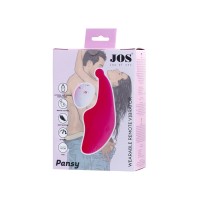 Клиторальный вибратор в трусики JOS Pansy, силикон, розовый, 8 см
