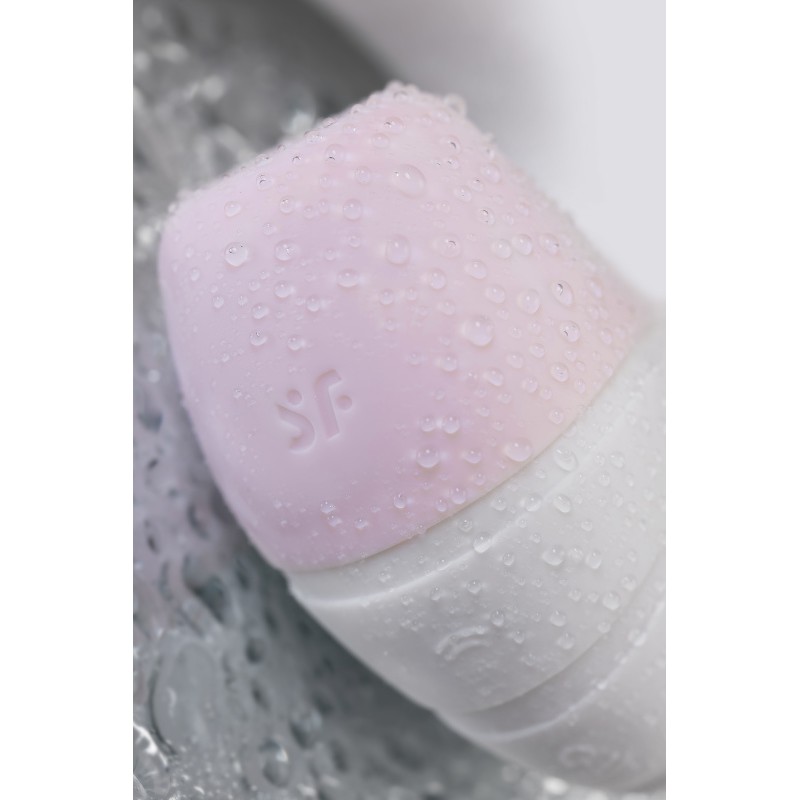 Вибратор Satisfyer Supernova, с вакуум-волновым стимулятором, силикон, белый, 16,9 см