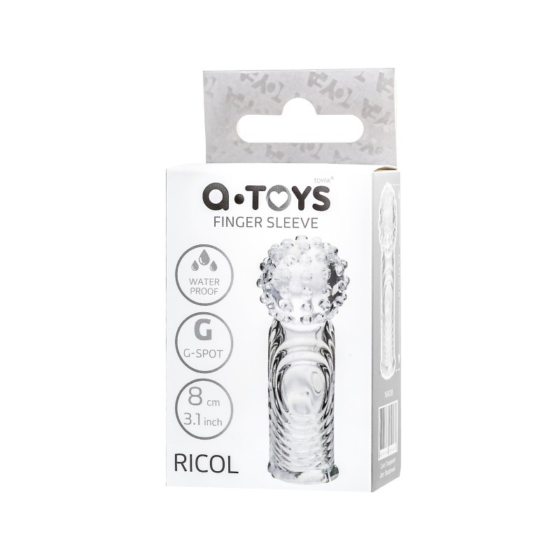 Насадка на палец A-Toys by TOYFA Ricol, ТРЕ, прозрачный, 8 см