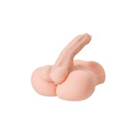 Мастурбатор с фаллосом Juicy Pussy by TOYFA Manuel, TPE, телесный, 25 см