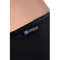 Страпон LoveToy с поясом Harness с 2 насадками, PVC, чёрный, 20 см