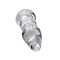 Анальная втулка Sexus Glass, стекло, прозрачная, 17 см, Ø 3,5 см