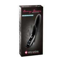 Вибратор Mystim Daring Danny силиконовый с электростимуляцией, черный, 27 см