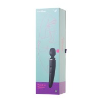 Нереалистичный вибратор Satisfyer Wand-er Woman, ABS пластик, черный, 34 см