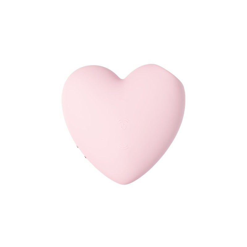 Вакуум-волновой стимулятор клитора с вибрацией Satisfyer Cutie Heart, силикон, розовый, 7,7 см