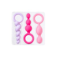 Набор анальных плагов Satisfyer Booty Call colored 3 шт, силикон, ассорти, 13,5 см