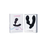 Стимулятор простаты LOVENSE Edge 2, силикон, черный, 12,4 см